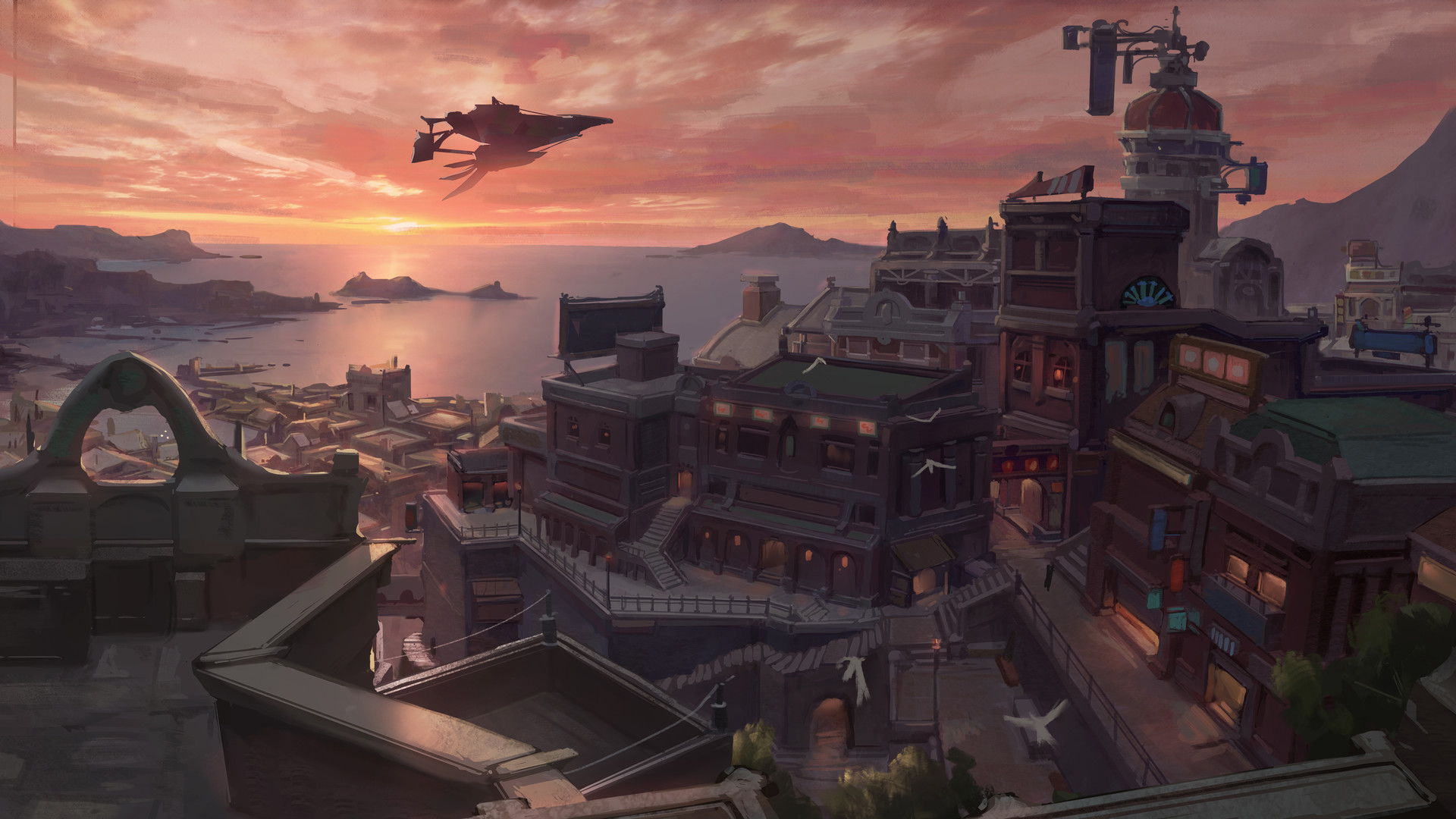 City Sunset Wallpaper - HD Wallpaper 