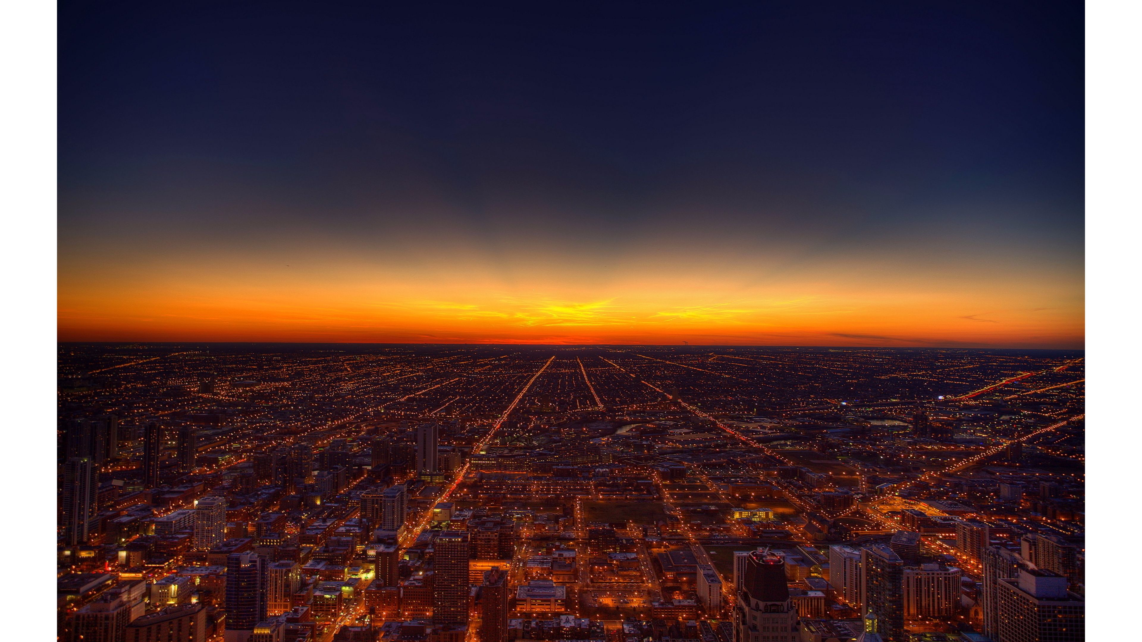 3840x2160, City Nights 4k Sunset Wallpapers 
 Data - 4k Sunset City Background - HD Wallpaper 