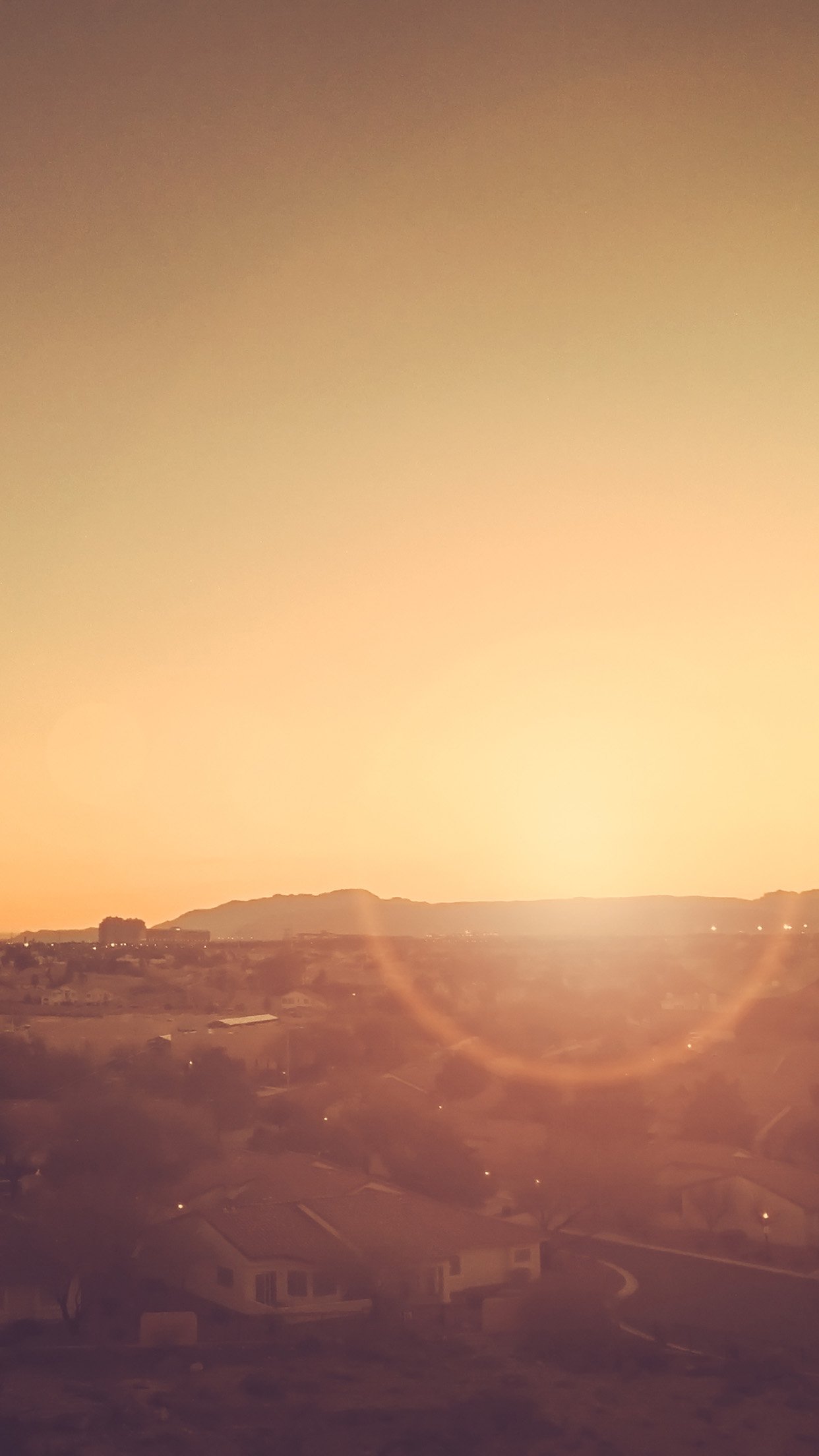 City Sunset Bokeh Light Town Sky Android Wallpaper - HD Wallpaper 