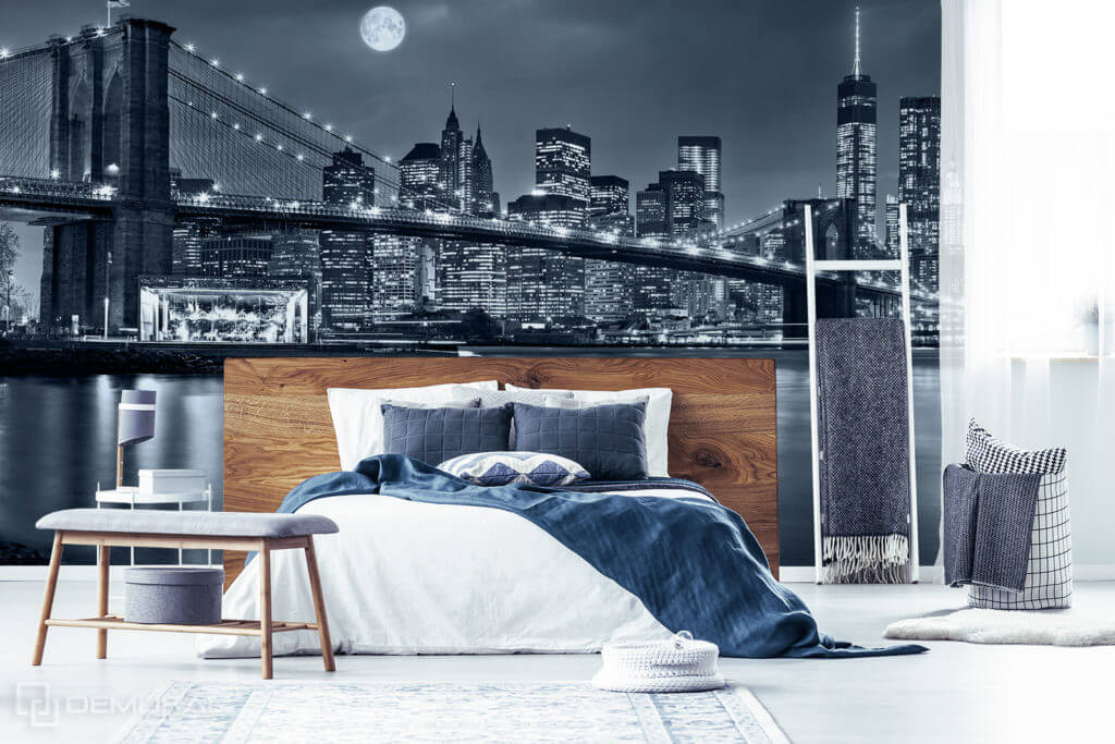 Photo Wallpaper City At Night - Lights Theme For Room - HD Wallpaper 