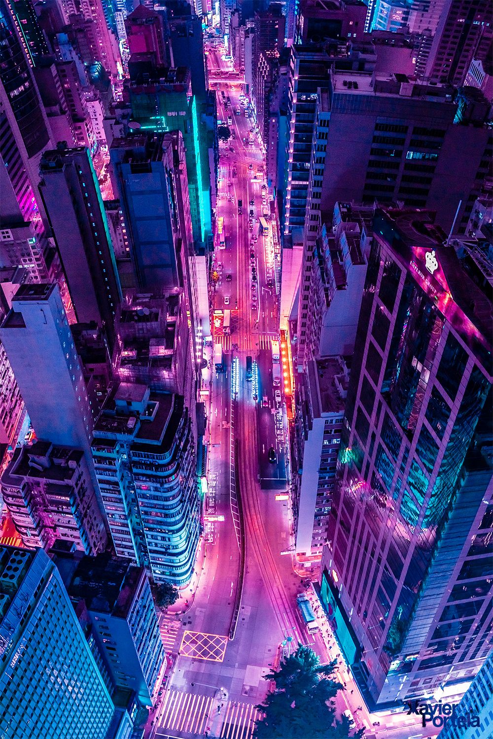 Neon City Wallpaper Hong Kong City Neon City, Hd World, - City Aesthetic Neon Lights - HD Wallpaper 