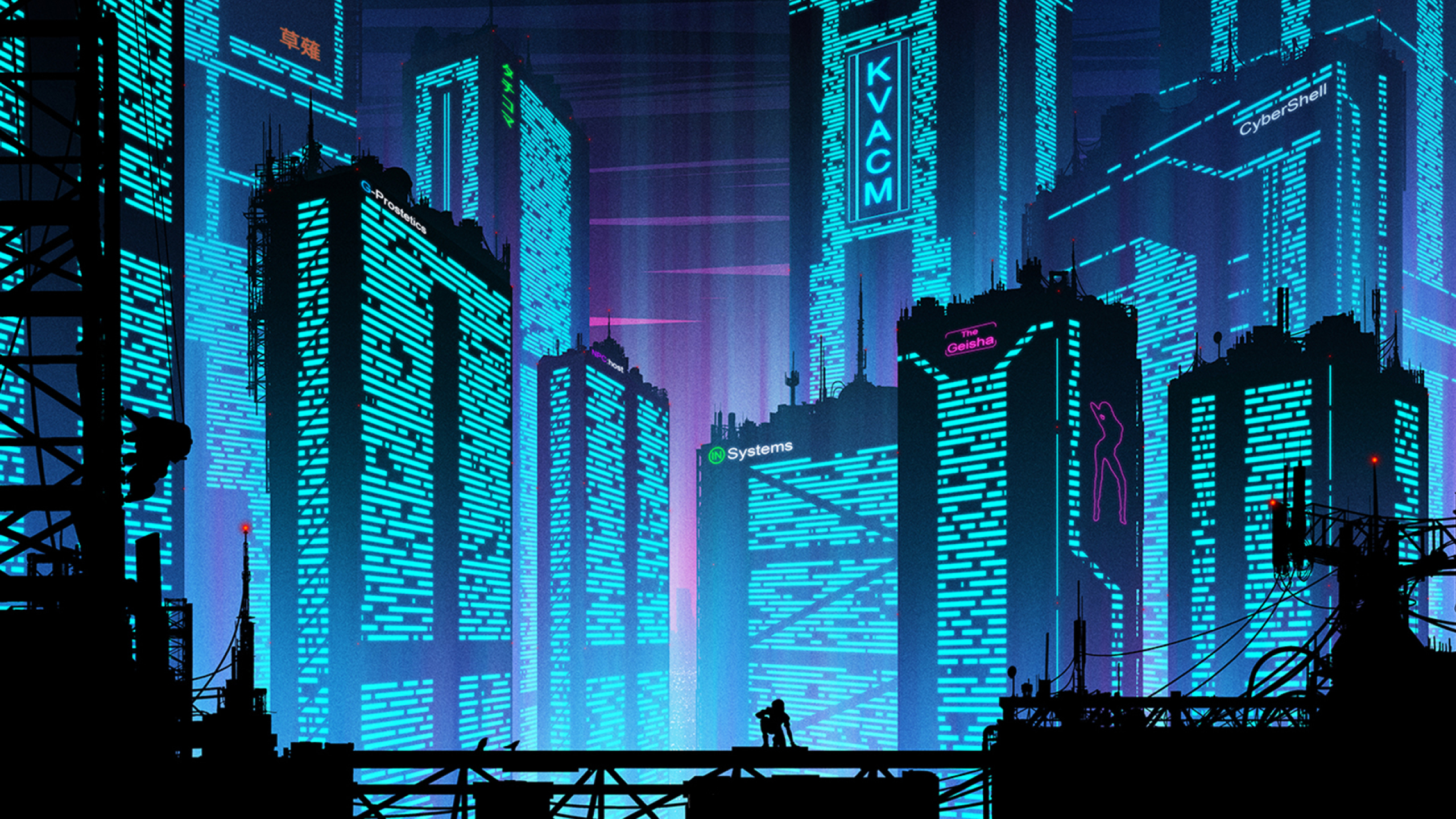 Cyberpunk City - HD Wallpaper 