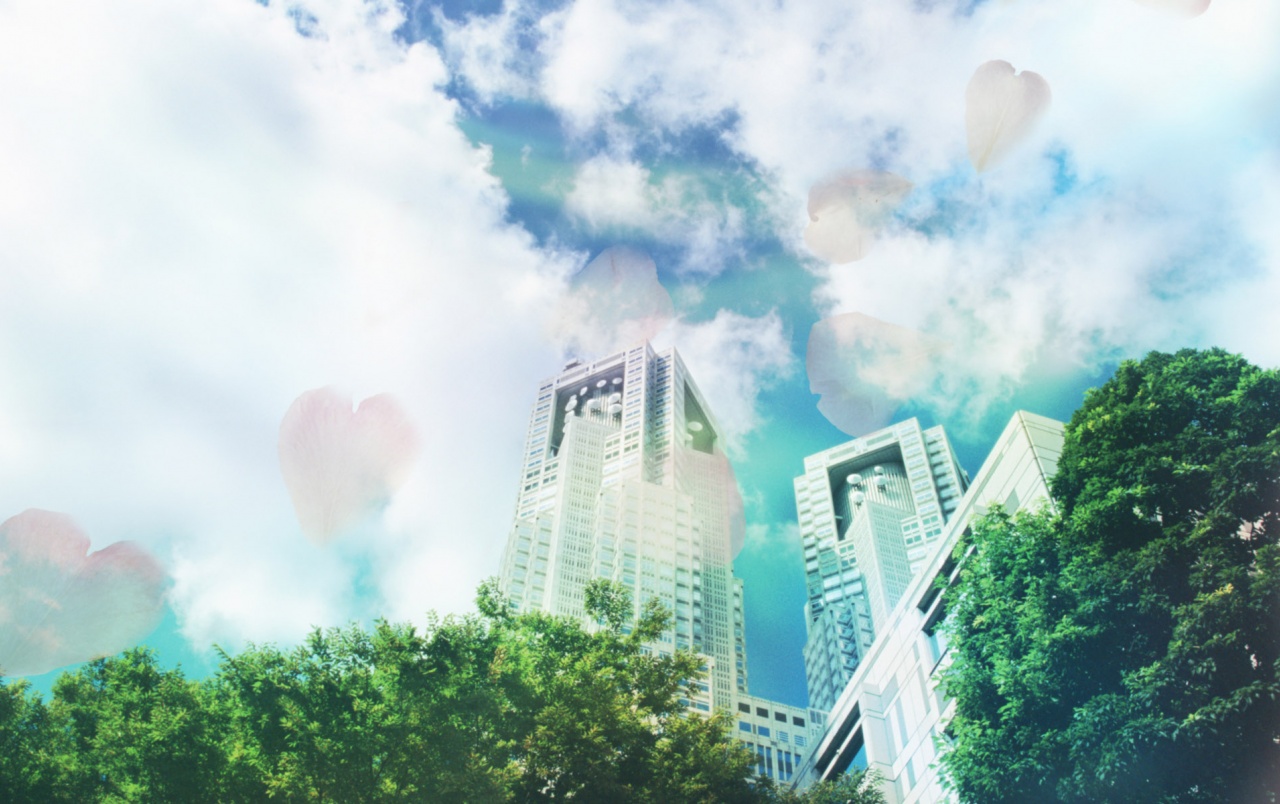 Trees And Buildings Wallpapers - Trees And Buildings - HD Wallpaper 