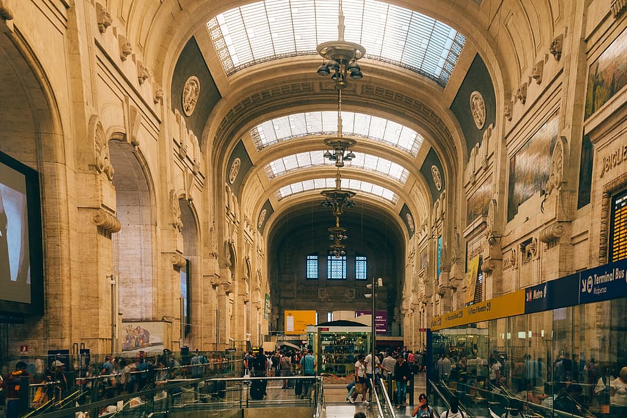 Milan Centrale Station, Arch, Architecture, Beautiful, - Hostel Central Station - HD Wallpaper 