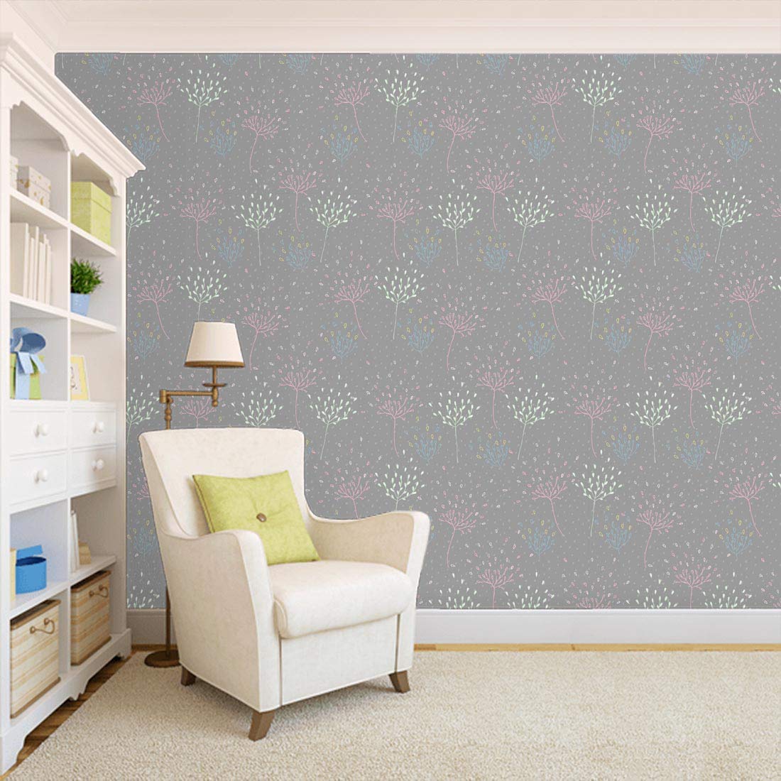 100yellow® Light Colour Flowers Self Adhesive Peel - Bricks Design - HD Wallpaper 