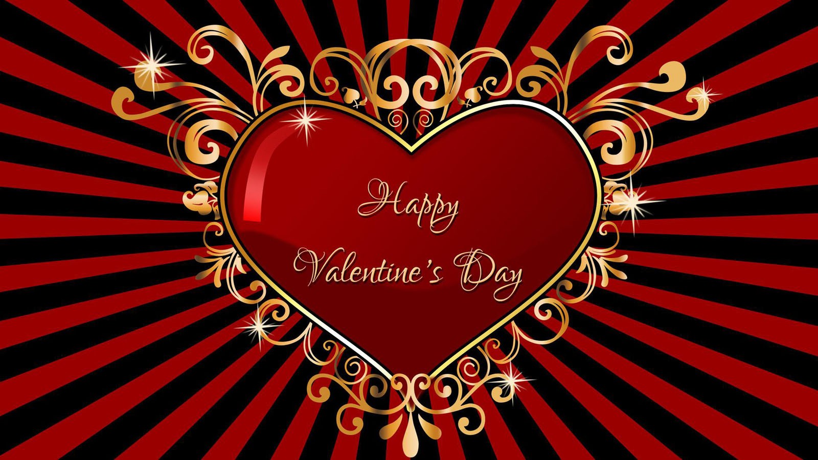 Happy Valentines Day Wallpaper Heart - HD Wallpaper 