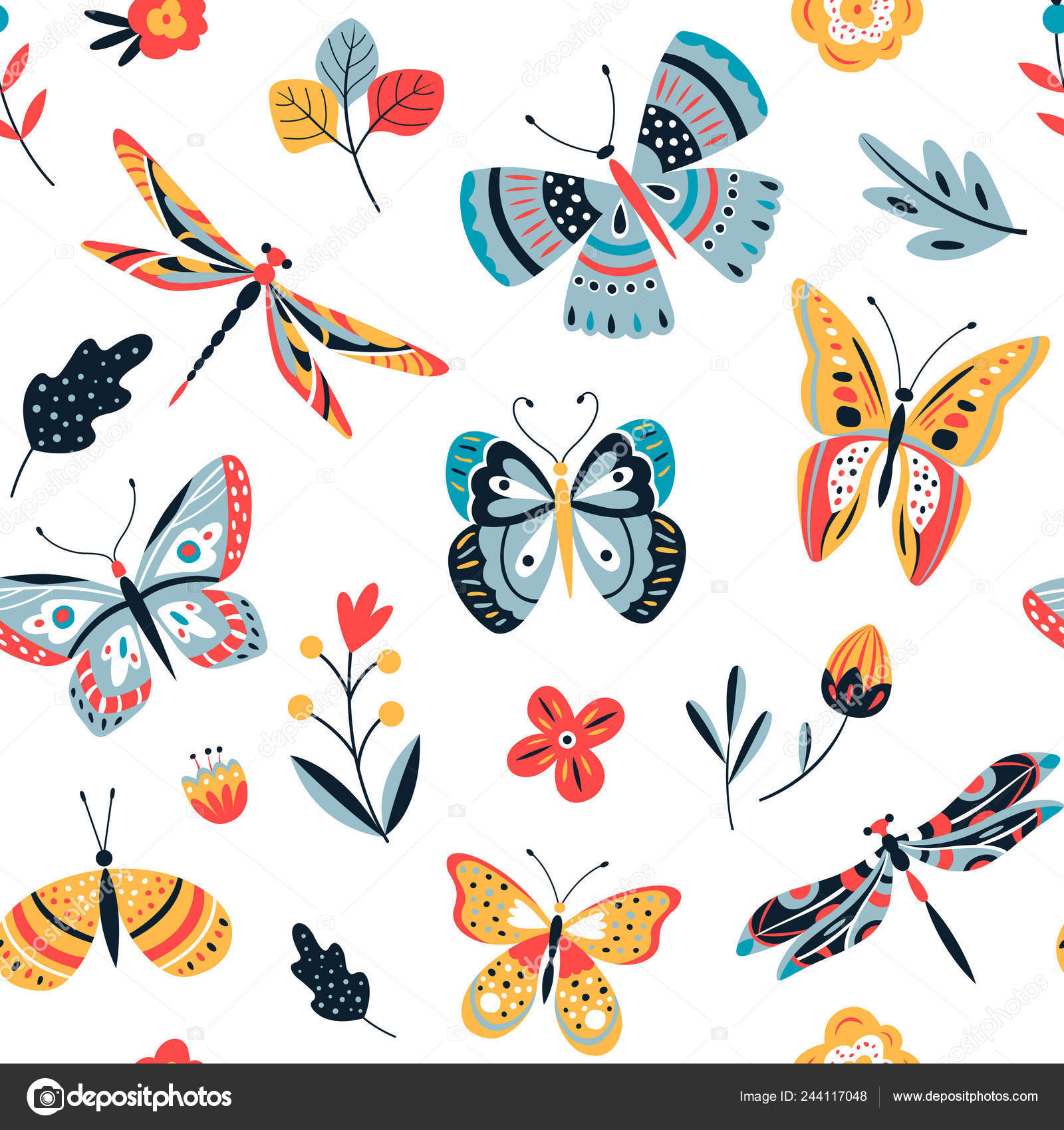 Stoff Mit Schmetterling Muster - HD Wallpaper 