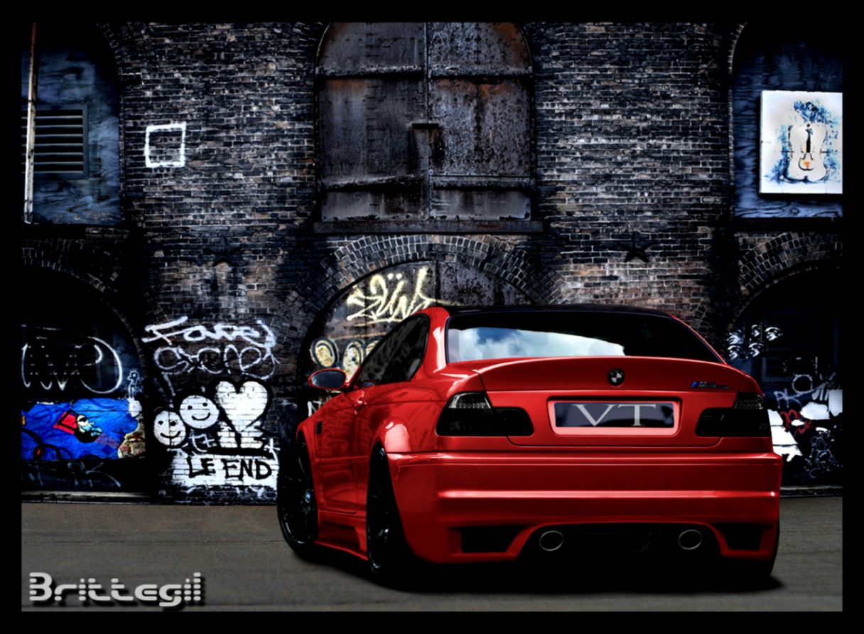 Bmw M3 E46 Red Car Hd Wallpaper Free Hd Wallpapers - Car Cool Wallpapers E46 M3 - HD Wallpaper 