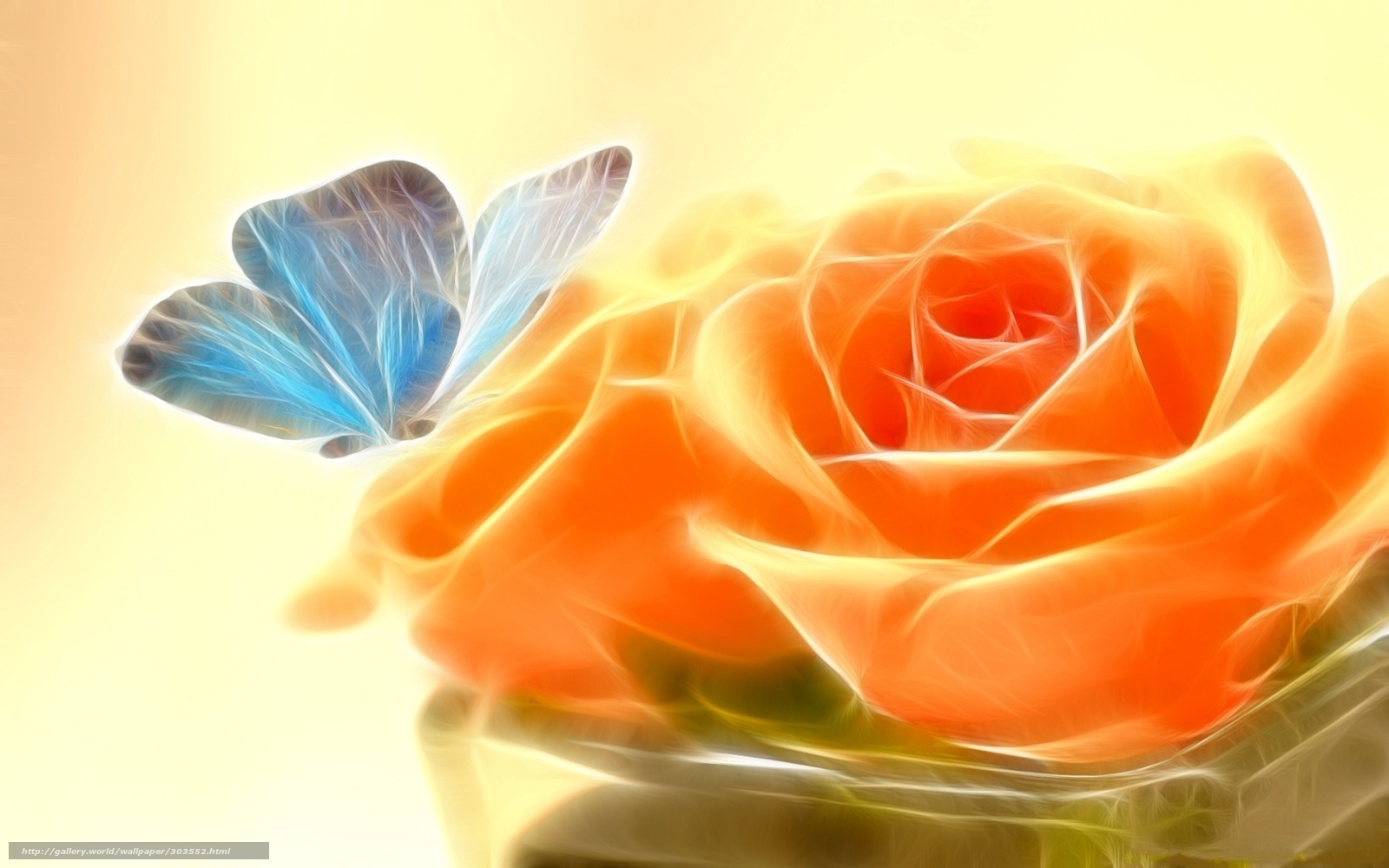 Download Wallpaper Butterfly, And Rose, This Story - Beautiful New Nature Flower Wallpaper Hd - HD Wallpaper 