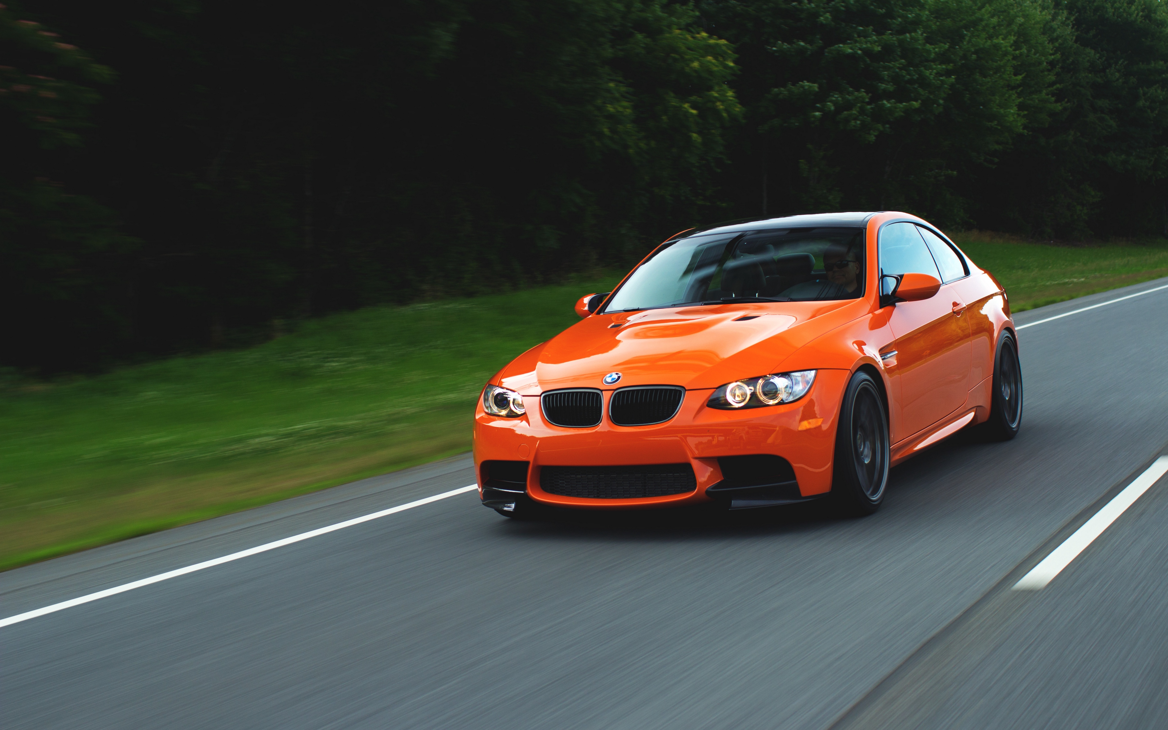 Wallpaper Orange, E92, Speed, Bmw, M3 - E92 M3 - HD Wallpaper 