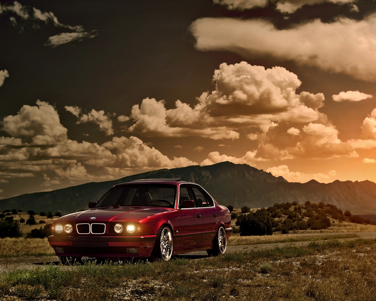 Bmw E34 - HD Wallpaper 