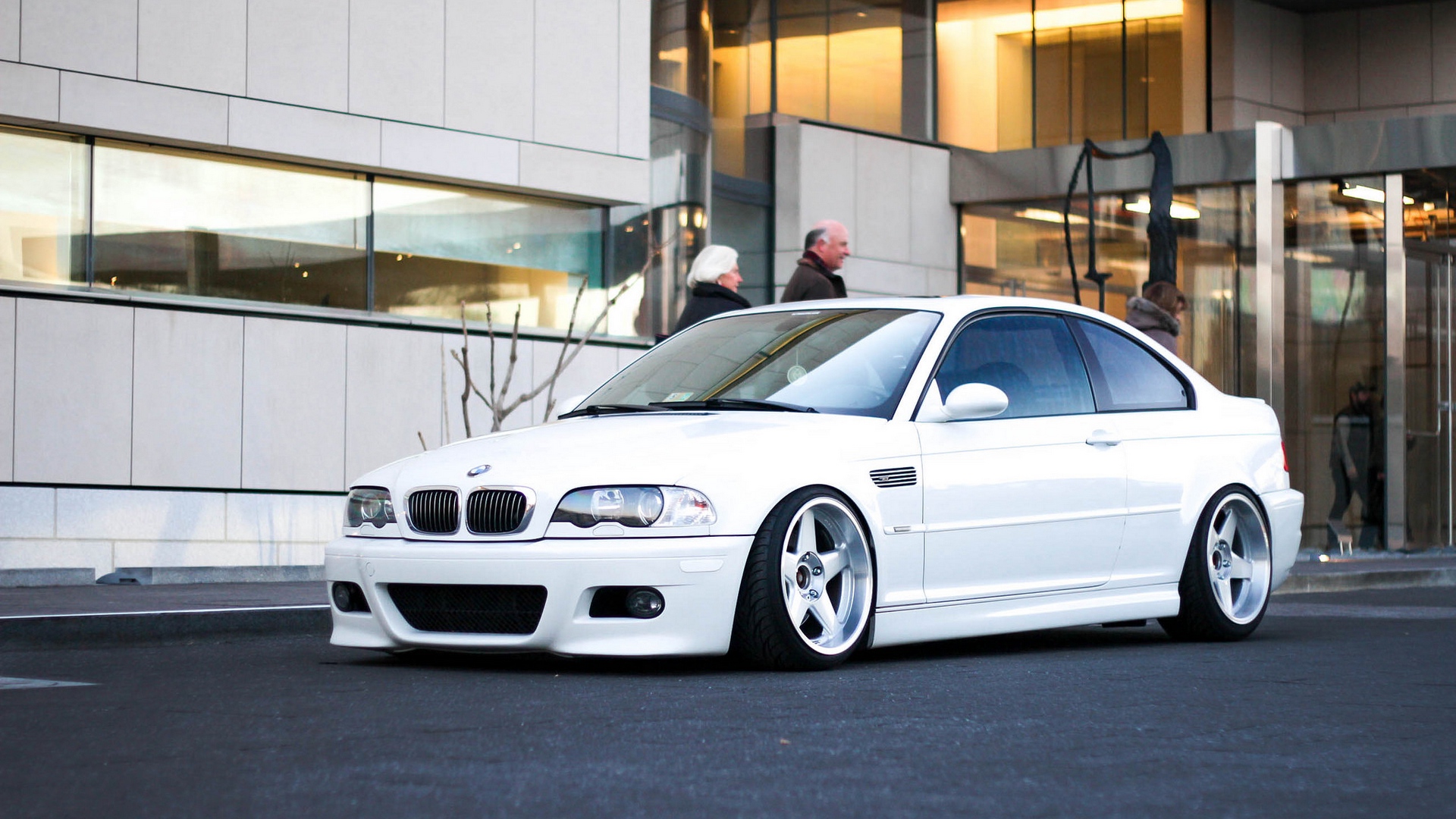 Wallpaper Bmw, M3, E46, White, Side View - Bmw E46 M3 1080p - HD Wallpaper 