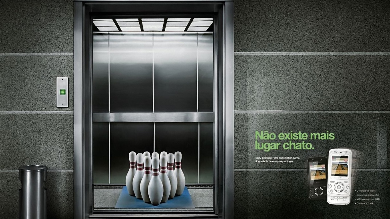 Sony Ericsson Mobile Phone Wallpaper Graphic Creative - Ten-pin Bowling - HD Wallpaper 