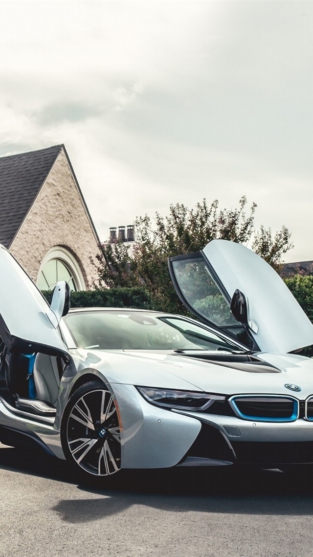 Iphone Wallpaper Bmw I8 Silvery Electric Hybrid Car Bmw I8 640x1136 Wallpaper Teahub Io