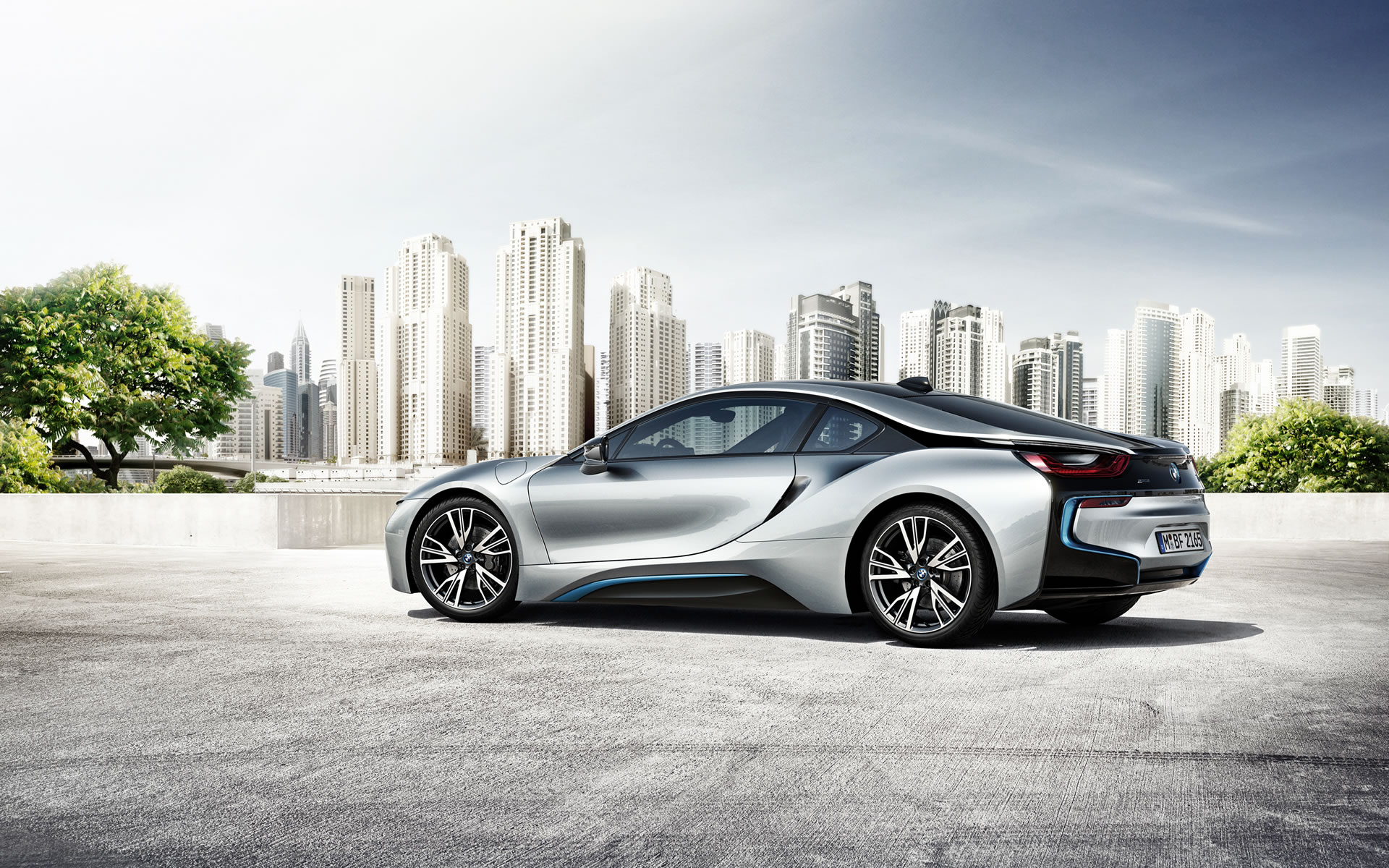 2015 Bmw I8 Wallpaper - Bmw I8 Left View - HD Wallpaper 
