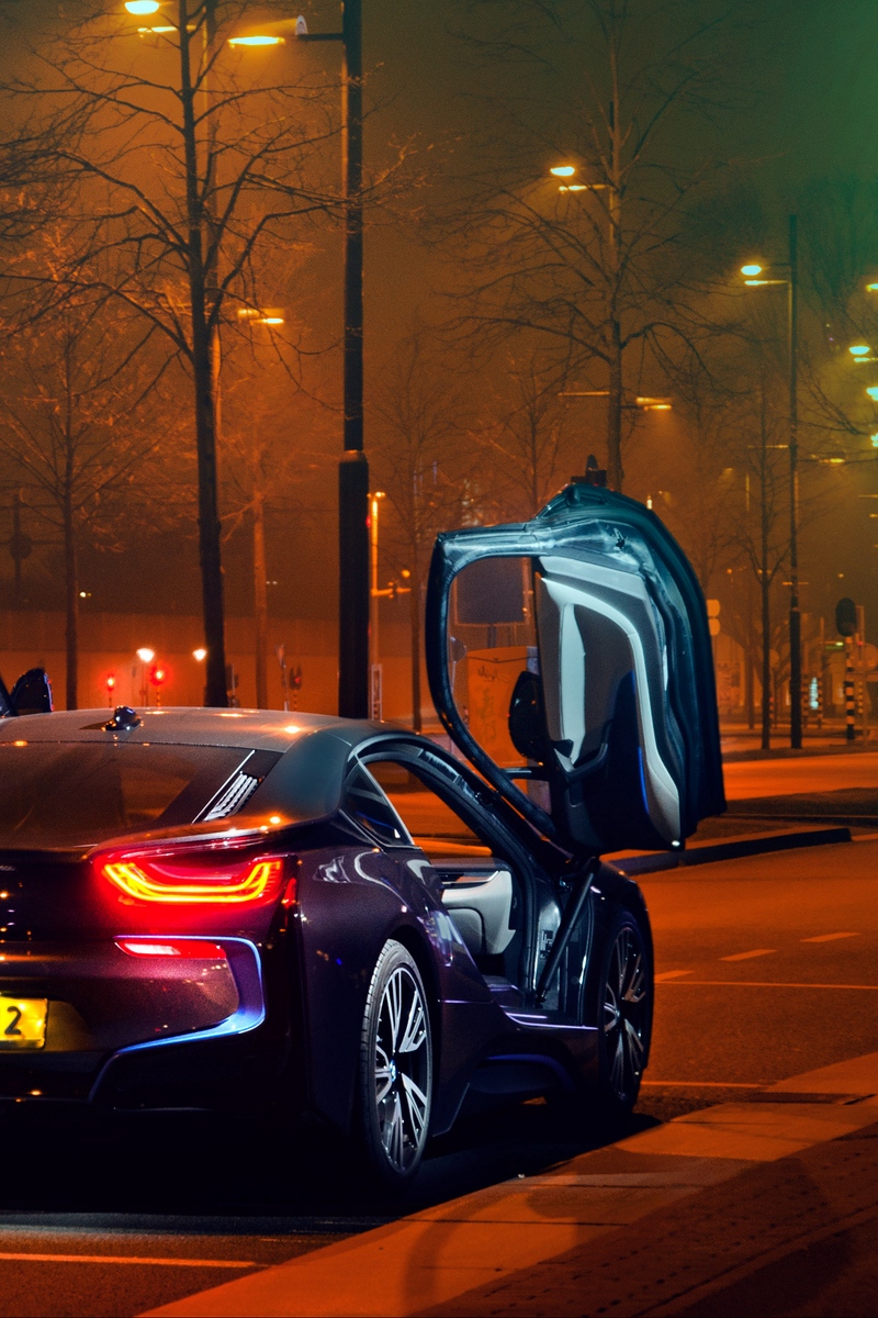 Wallpaper Bmw I8, Bmw, Sportscar, Supercar, Night, - Beautiful Car Wallpaper Hd - HD Wallpaper 