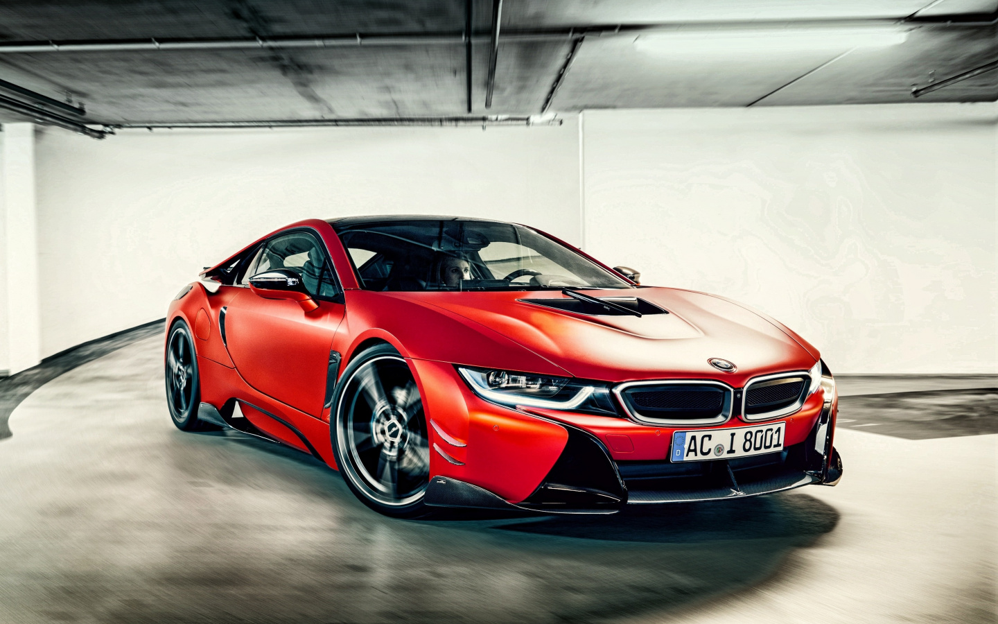 Bmw I8 Red Luxurious Car Front Wallpaper Bmw I8 Ac Schnitzer 1440x900 Wallpaper Teahub Io