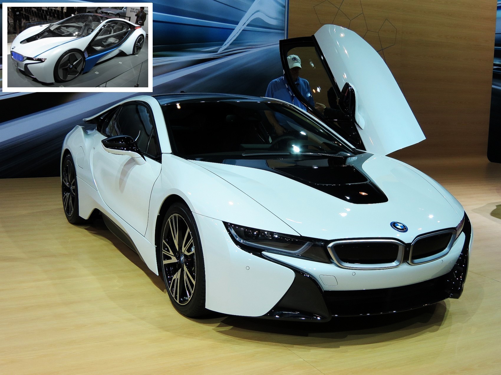 Latest Super Crystal White Bmw I8 Luxury 2 Seater Car - 2015 Bmw I8 White - HD Wallpaper 