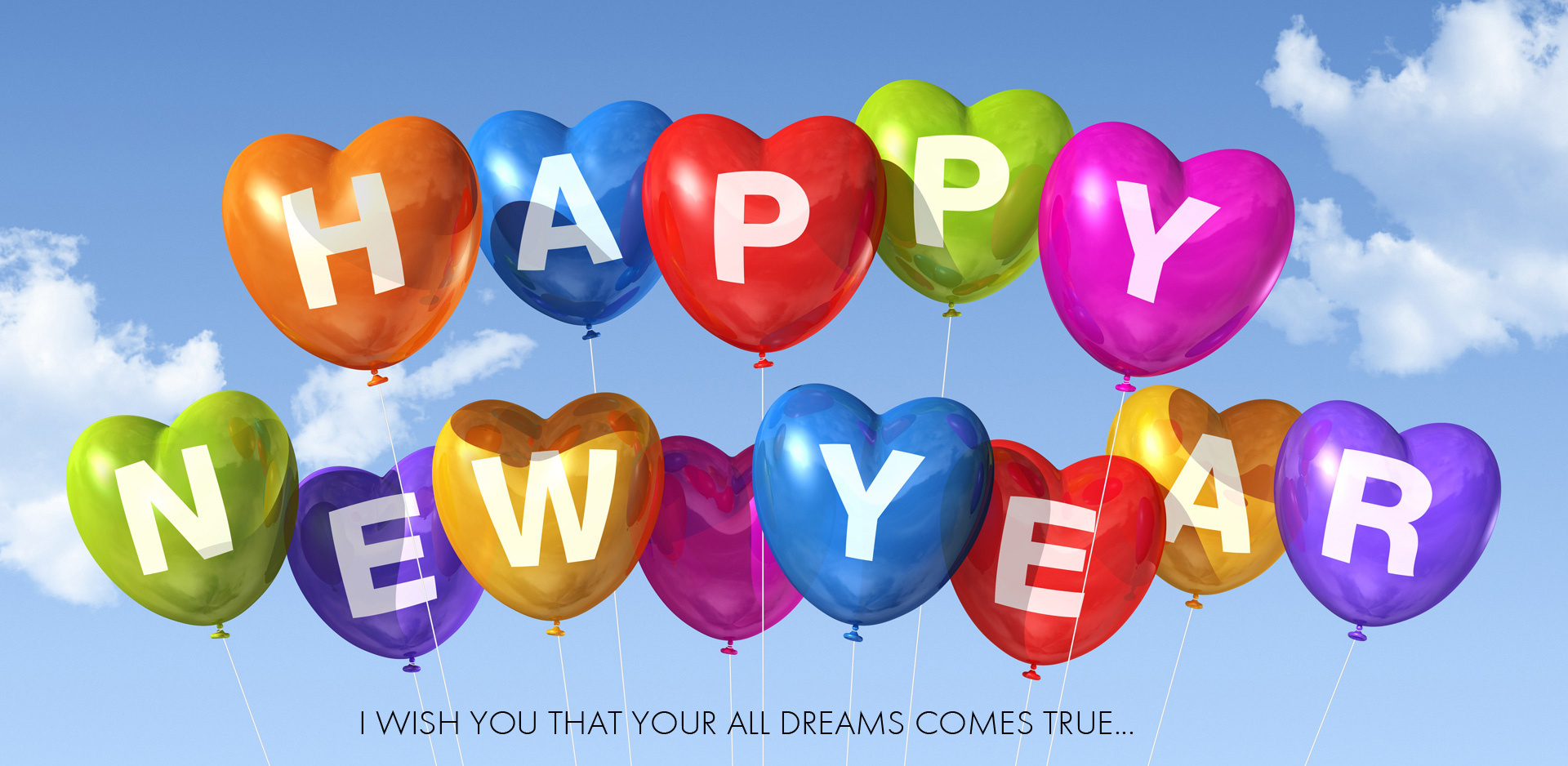 Beautiful Cute New Year Wishes - HD Wallpaper 