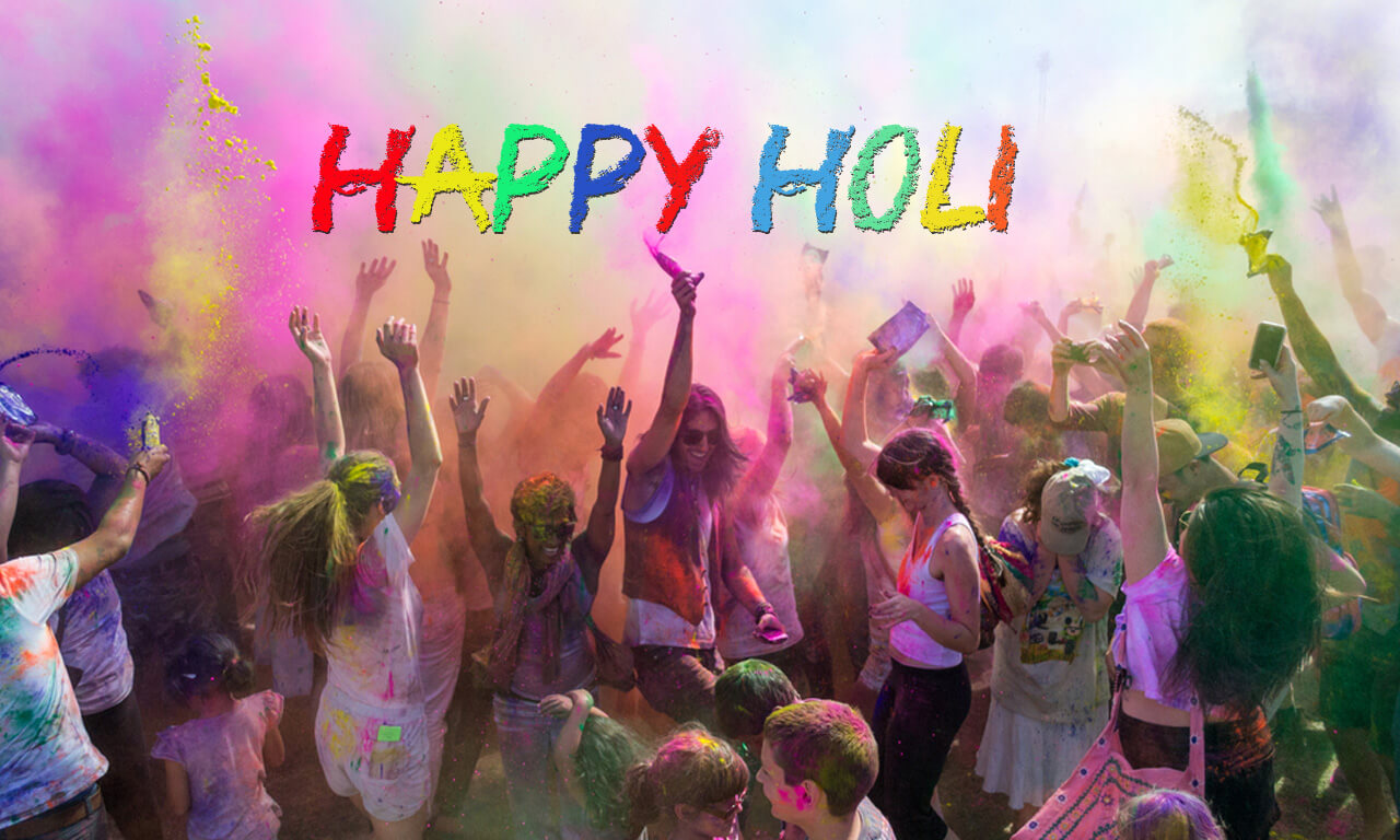 Happy Holi Image - Holi Festival Of Colours - HD Wallpaper 