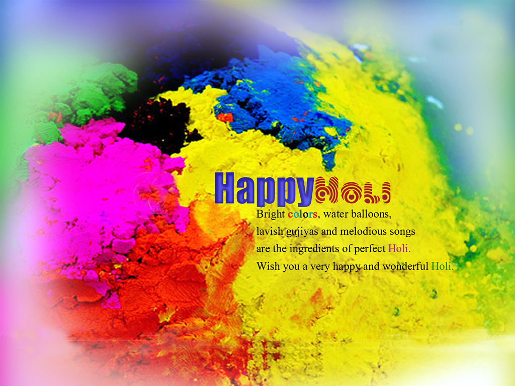 Holi Colours Wallpapers - Happy Holi You And Your Family - 1024x768  Wallpaper 