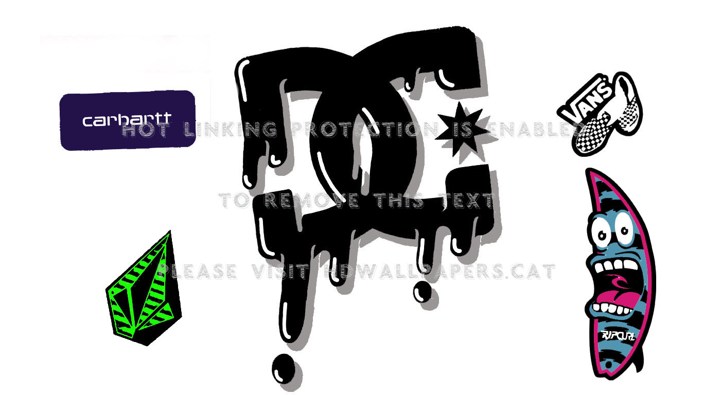 Collage 2 Carhart Dc Vans Volcom Ripcurl - Cartoon - HD Wallpaper 