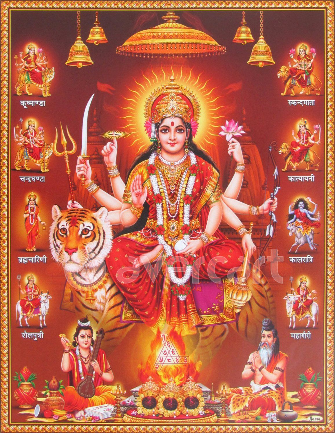 Nav Durga Ji Hd - HD Wallpaper 