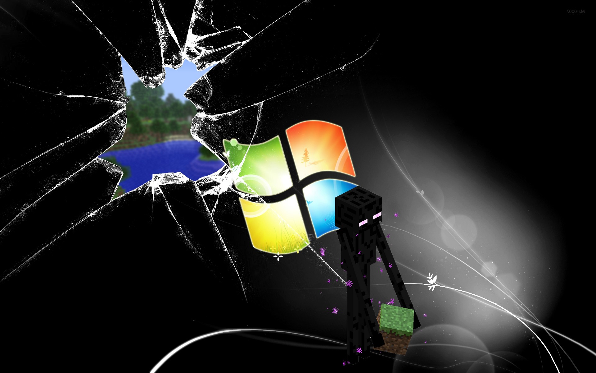 Minecraft Windows Background - HD Wallpaper 