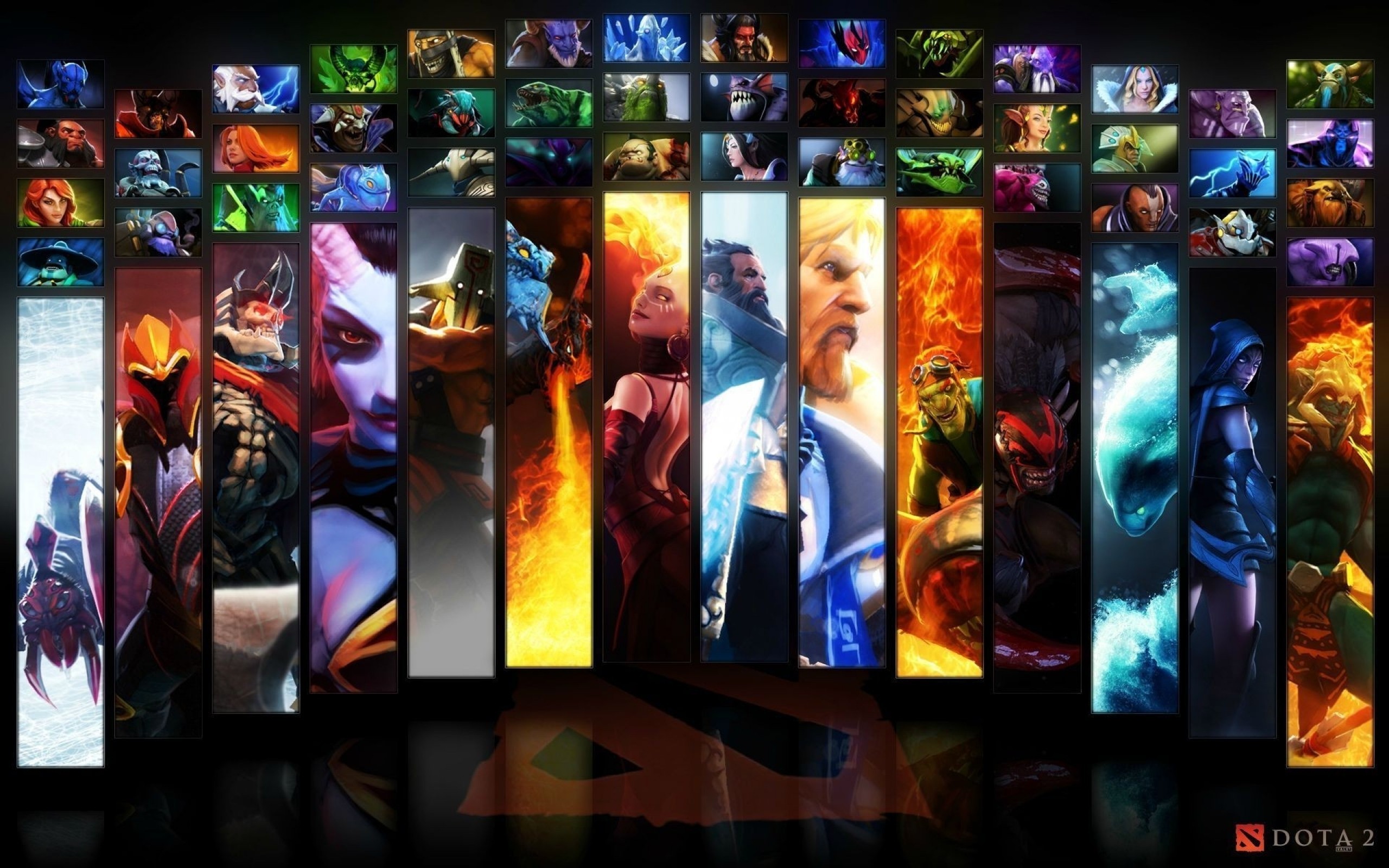Video Games Heroes Dota Dota 2 Wallpaper - Dota 2 Radiant Heroes - HD Wallpaper 
