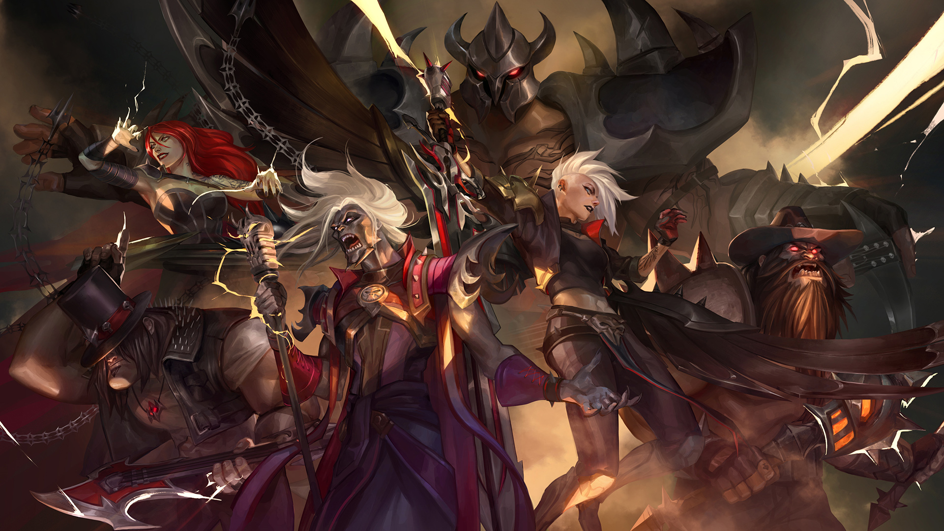 Pentakill Kayle, Karthus, Olaf, Sona, Mordekaiser & - Pentakill Mortal Reminder - HD Wallpaper 