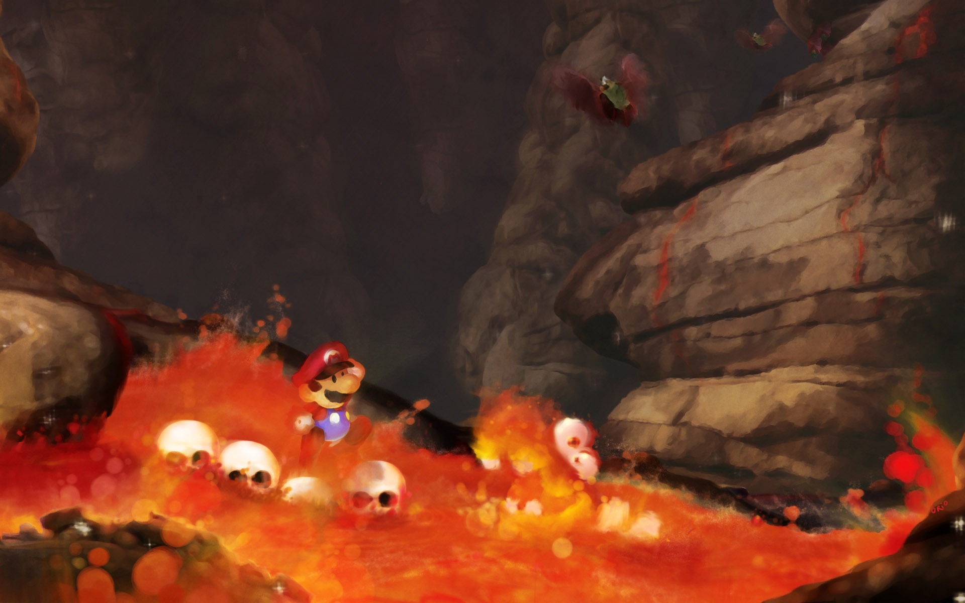 Classic Retro Games Wallpapers - Mario Lava Wallpaper Hd - HD Wallpaper 