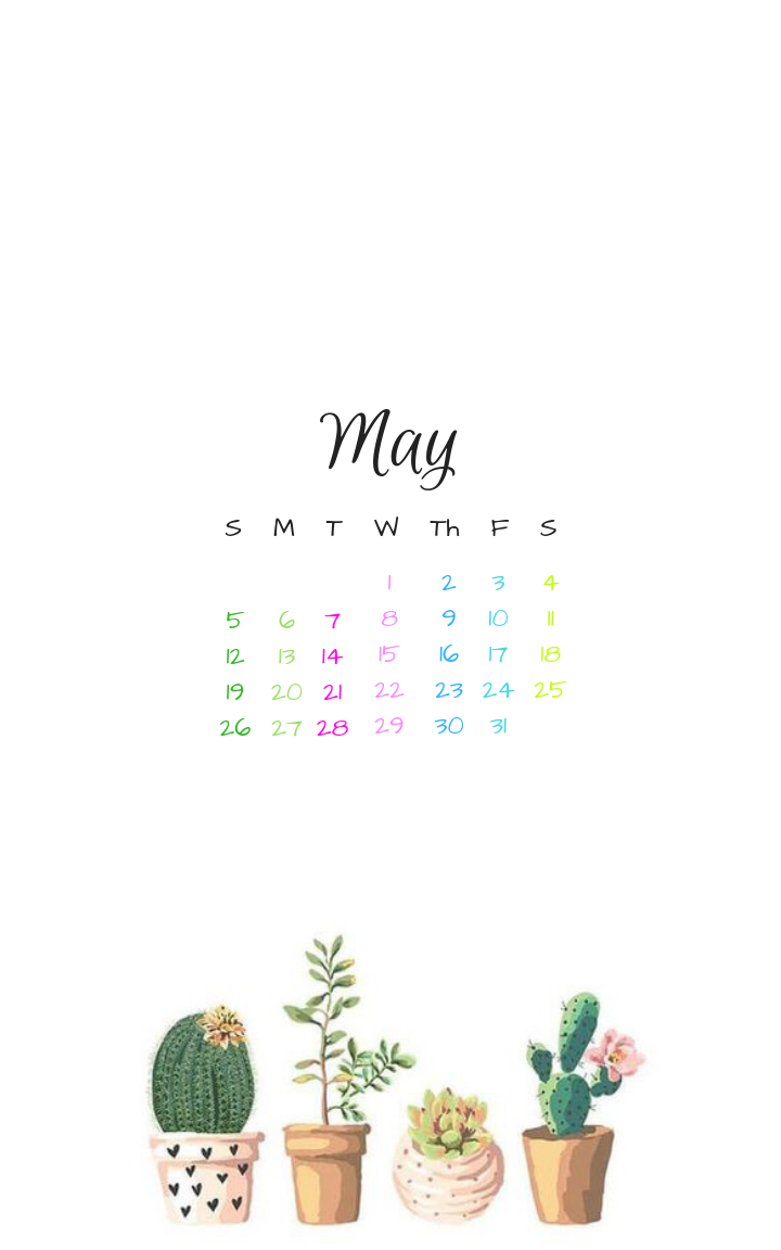 May 2019 Calendar Lockscreen - HD Wallpaper 