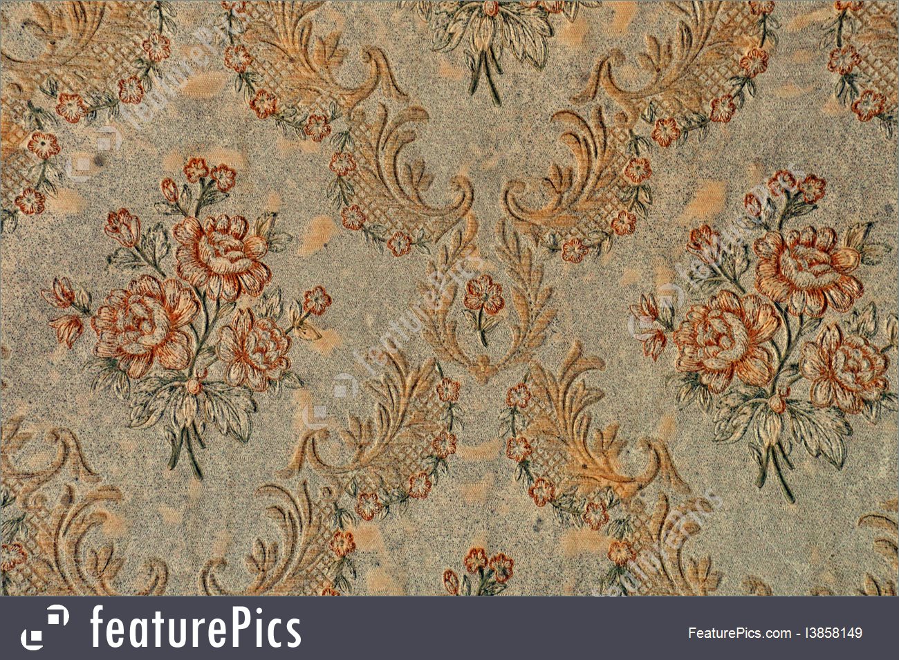 Antique Floral Pattern Wallpaper Background Royalty-free - Victorian Wallpaper Background Free - HD Wallpaper 