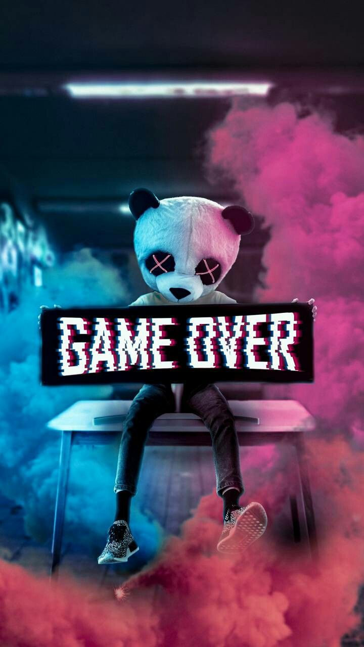 #gameover 
#wallpaper 
#jogos - Game Over Panda - HD Wallpaper 