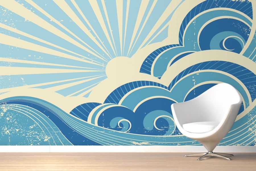 Wall Murals Mural Surfing - HD Wallpaper 