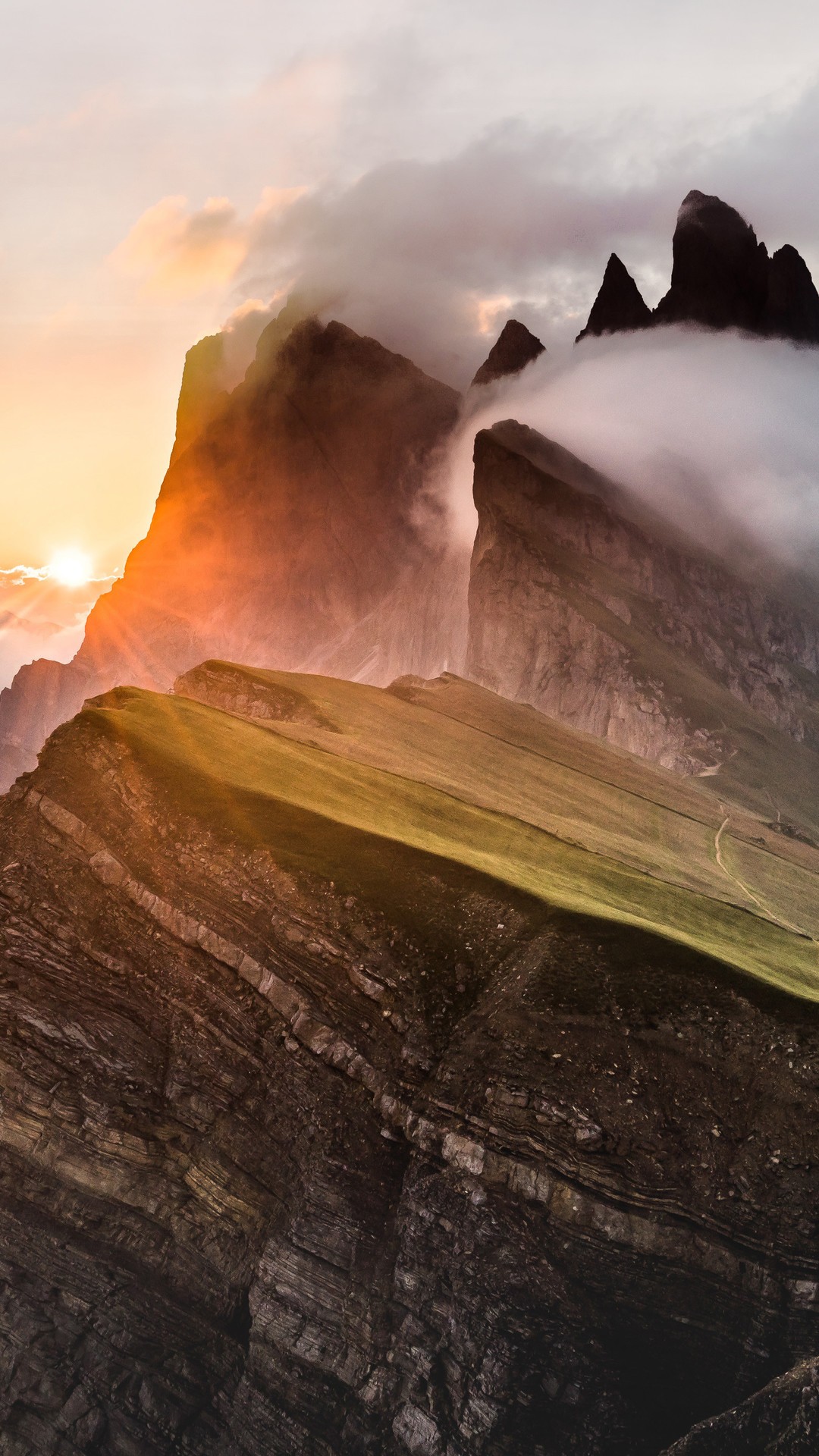 Dolomites Mountain Range Sony Bravia Tv Original Oled - Iphone Wallpaper Oled - HD Wallpaper 