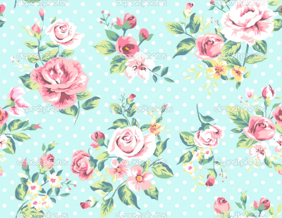 Vintage Floral Floral Awesome Joo Wallpaper Wpt7409862 - Flower Vintage Wallpaper Free - HD Wallpaper 