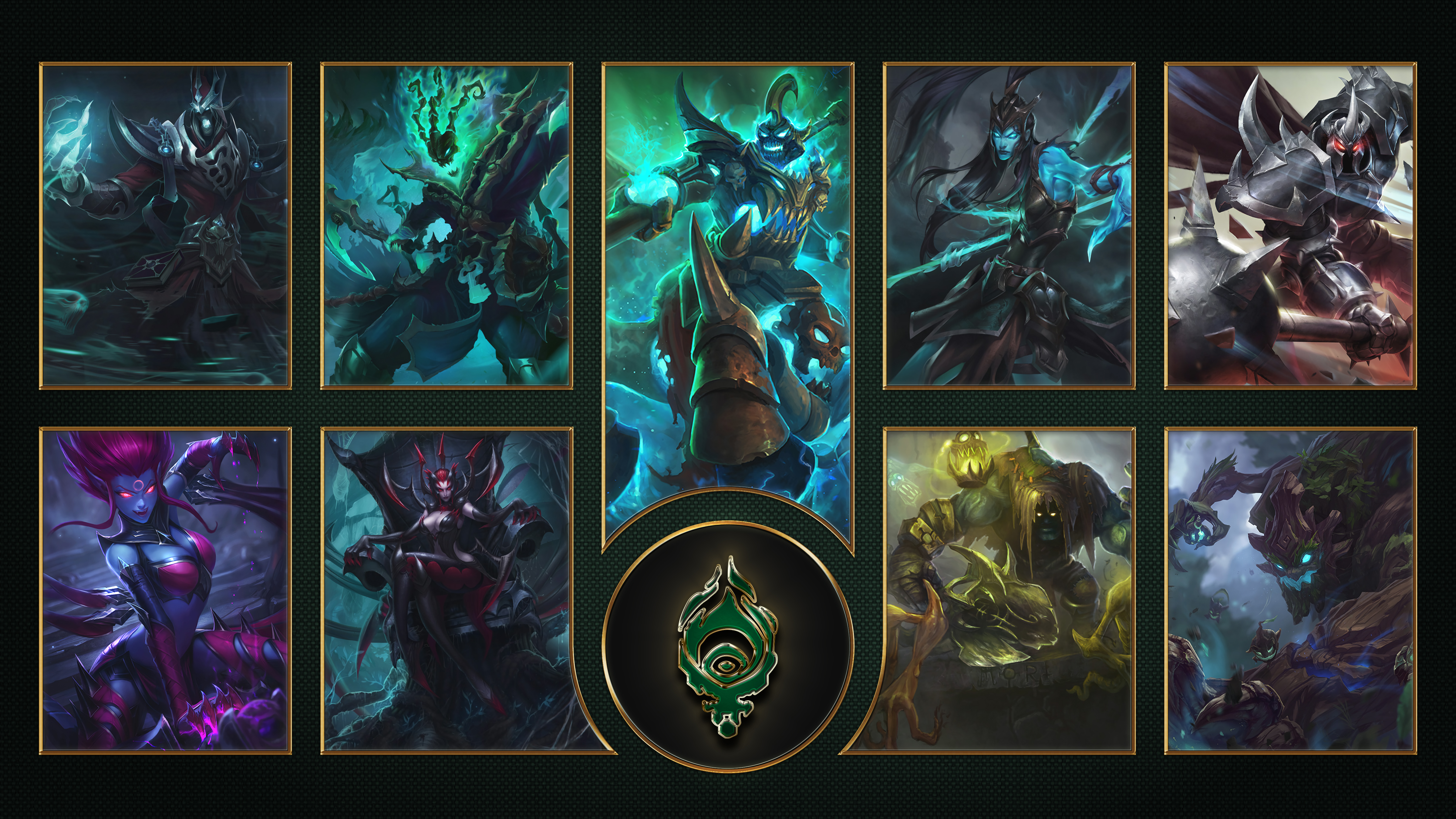 Shadow Isles Karthus, Thresh, Hecarim, Kindred, Mordekaiser, - League Of Legends All Cities - HD Wallpaper 