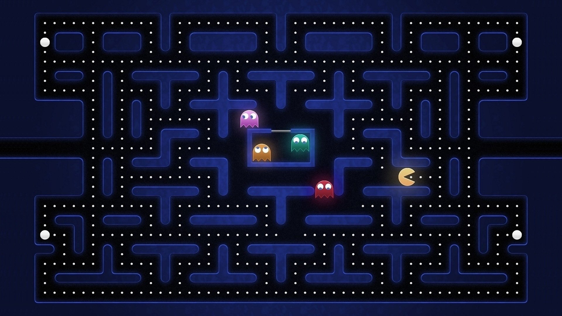 Pac Man - HD Wallpaper 