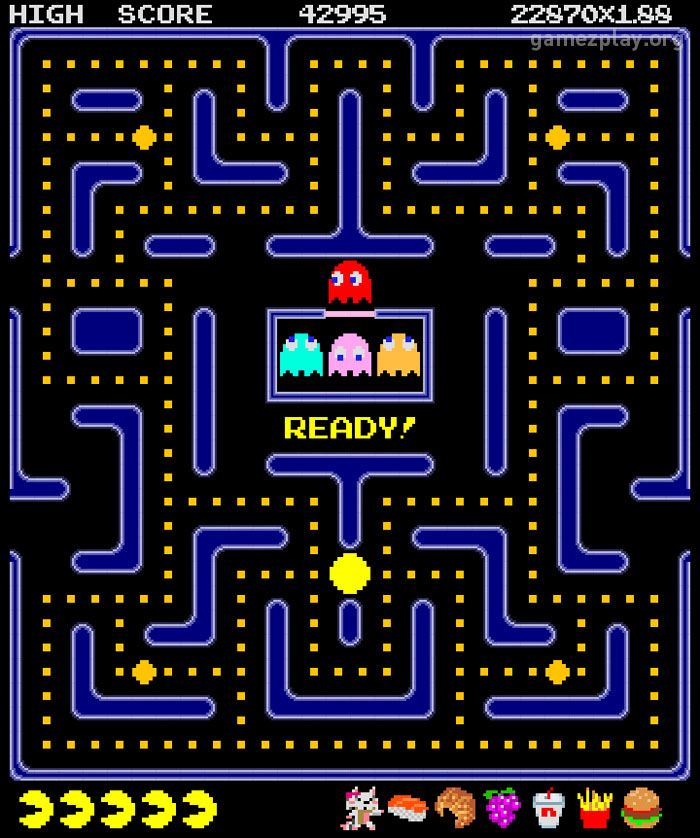 Pac Man Maze - HD Wallpaper 