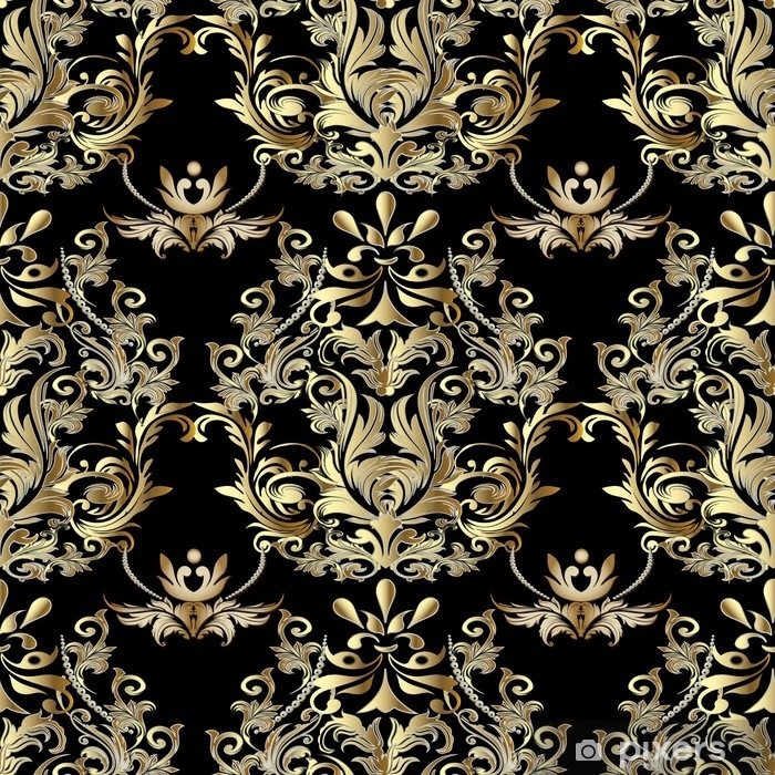 Seamless Baroque Wallpaper Pattern - HD Wallpaper 