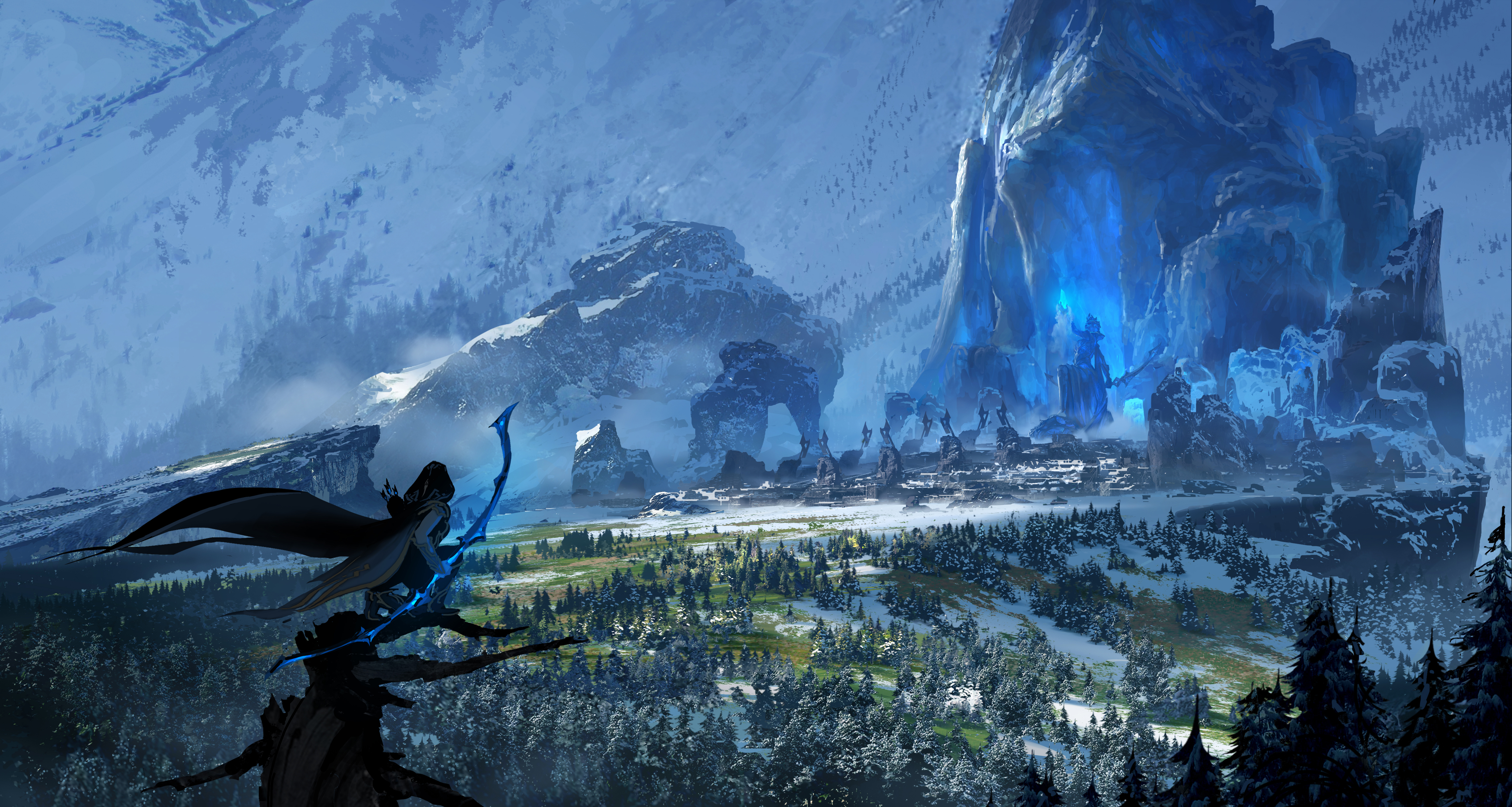 The Pilgrim Site Of Rakelstake Hd Wallpaper Background - Legends Of Runeterra Ashe - HD Wallpaper 