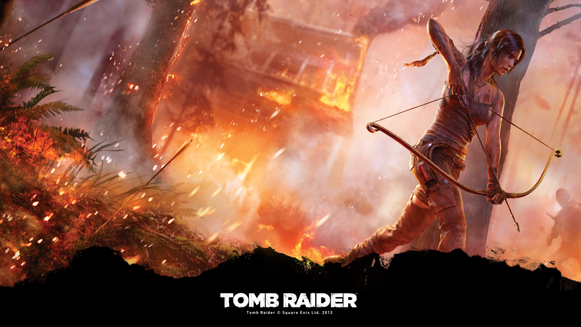 Tomb Raider 2013 Fire - HD Wallpaper 
