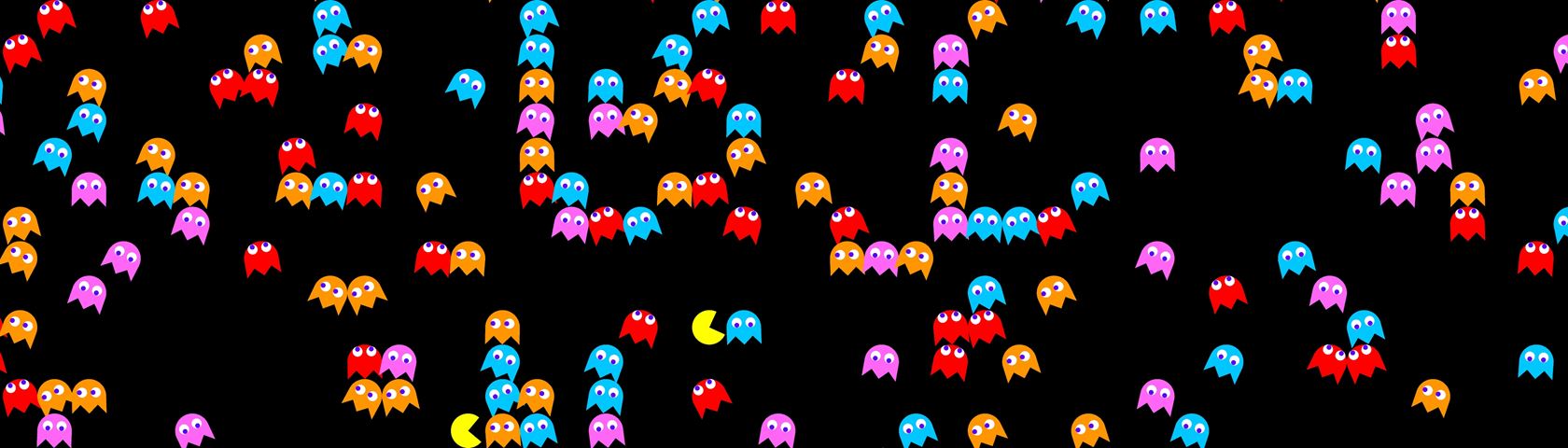 Pacman - Dual Monitor Pacman Background - 1680x480 Wallpaper - teahub.io