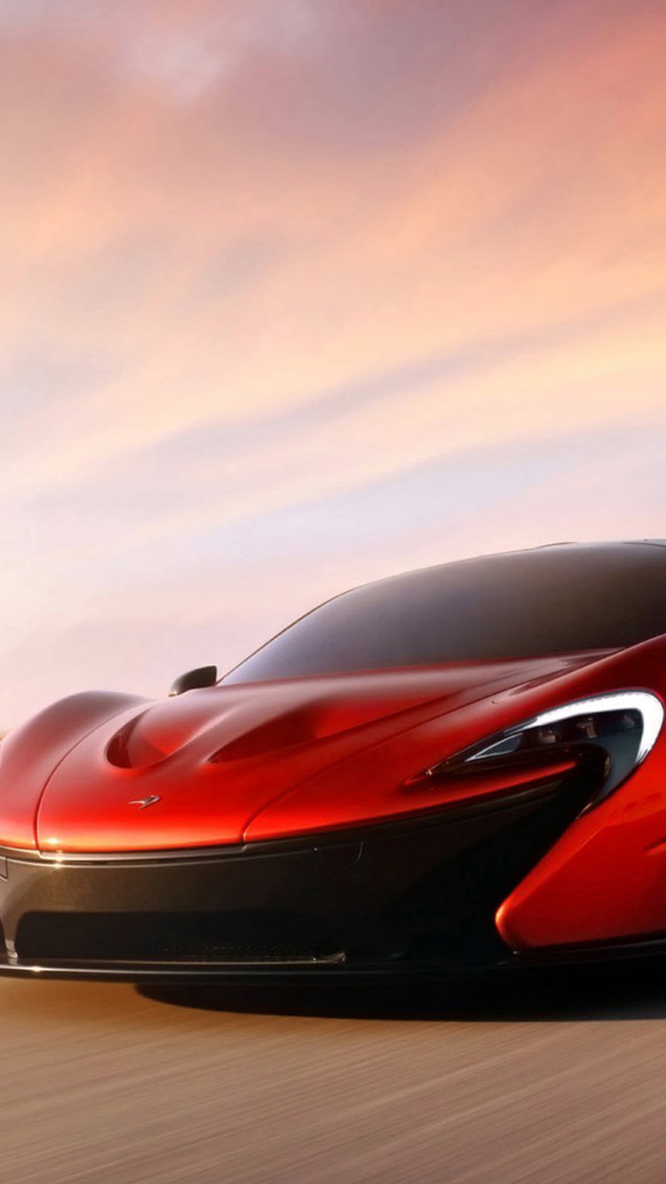 Cars Wallpapers For Iphone 6 Orange Mclaren P1 Concept - Car Backgrounds Iphone - HD Wallpaper 