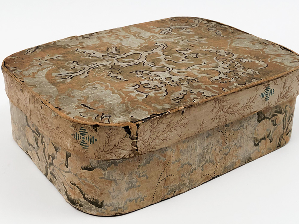 1860s Antique American Wallpaper Box For Sale Seaweed - HD Wallpaper 