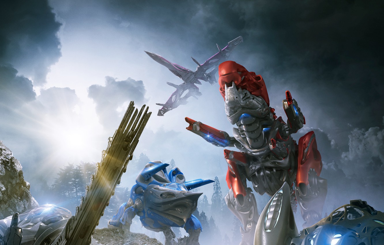Photo Wallpaper Fiction, Robots, Power Rangers, Power - Power Rangers Zords Movie - HD Wallpaper 
