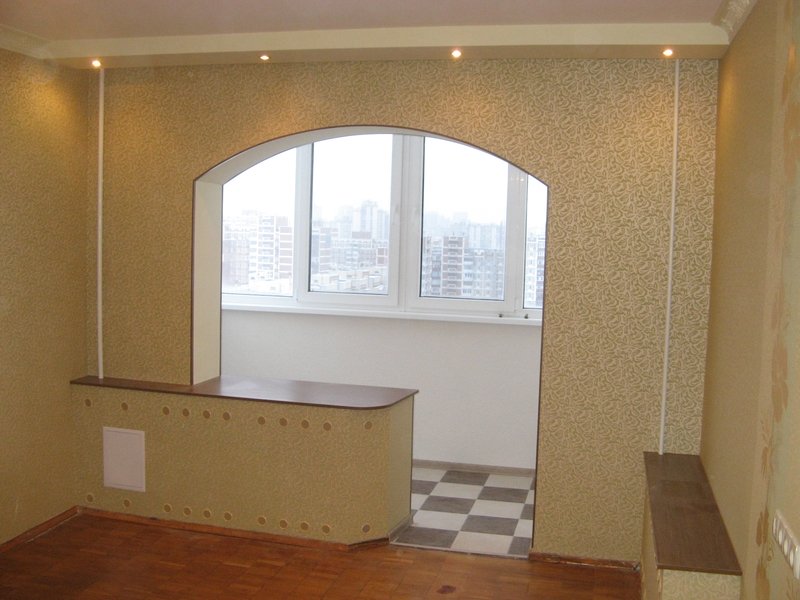 Арка С Кухни На Балкон - HD Wallpaper 