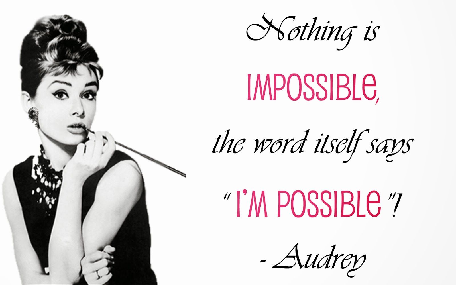 Audrey Hepburn Wallpaper Quotes - Audrey Hepburn Background Quotes - HD Wallpaper 