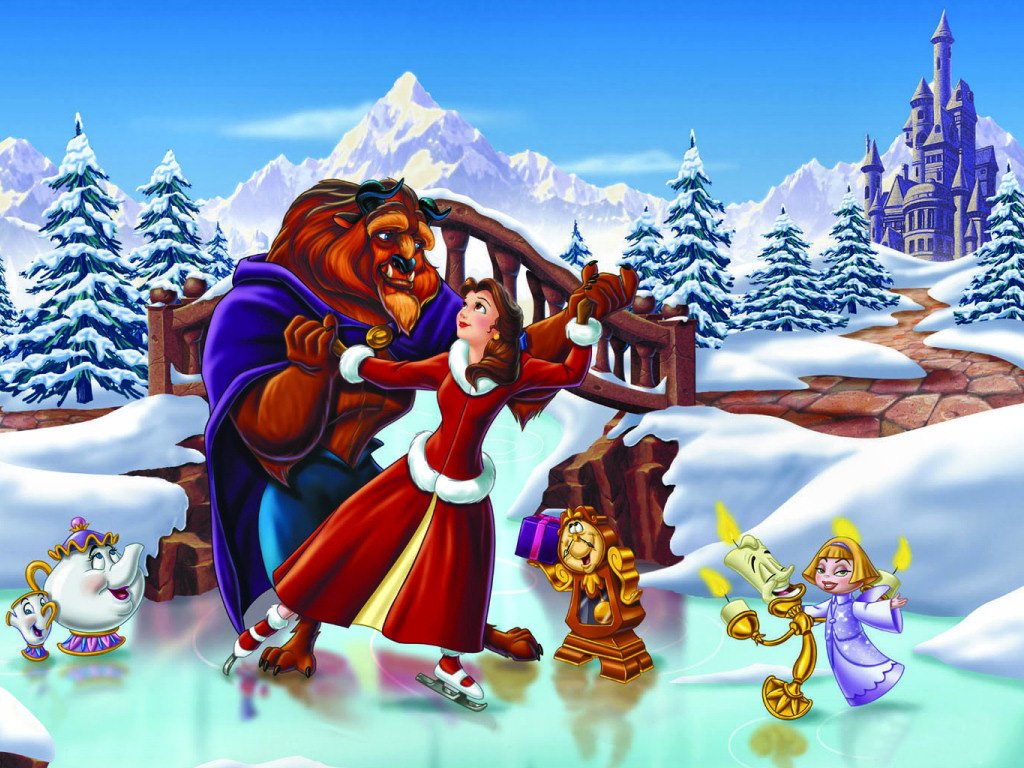Beauty And The Beast - Beauty And The Beast Xmas - HD Wallpaper 